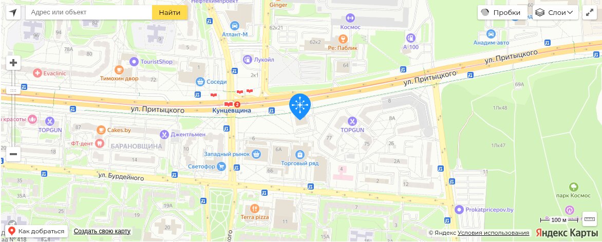 Карта офиса